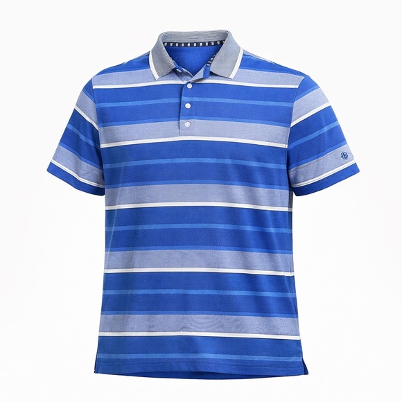 Ben Hogan Other - Ben Hogan Men's Pro Golf Polo Rugby Blue Striped Size XL​​​​​​